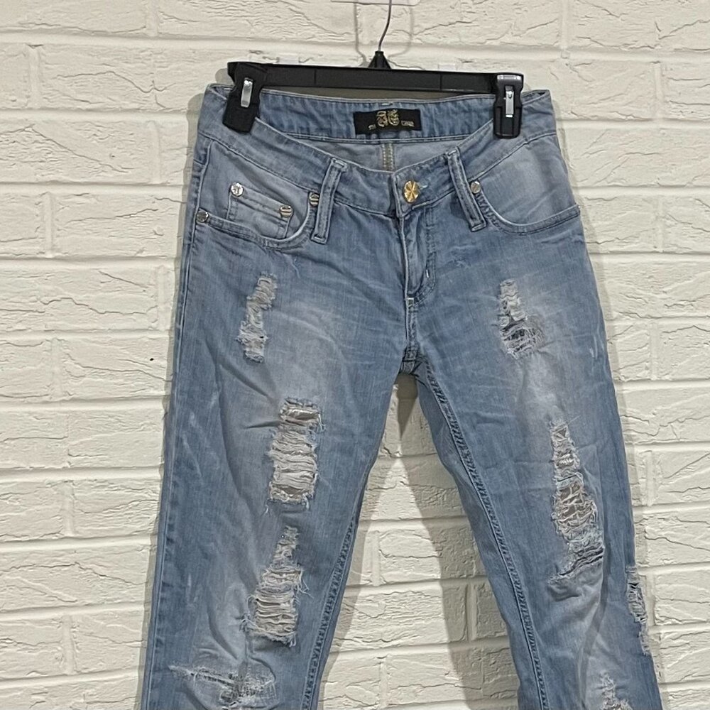 JUST CAVALLI JEANS EMBELLISHED  SIZE 28